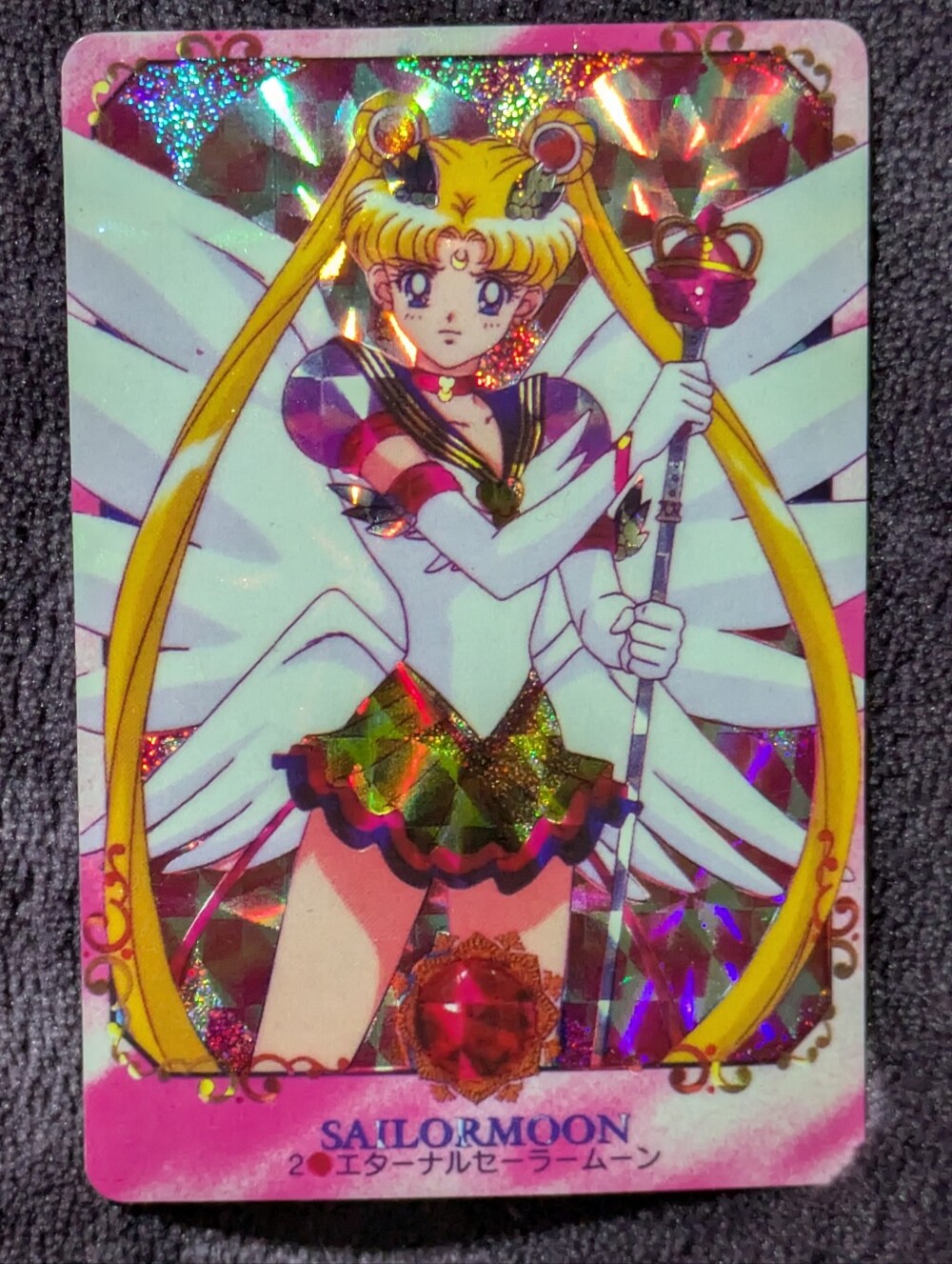Sailor Moon #2 1996 Amada PP Part 14 Holo Prism Card🔥Japanese TCG | VG